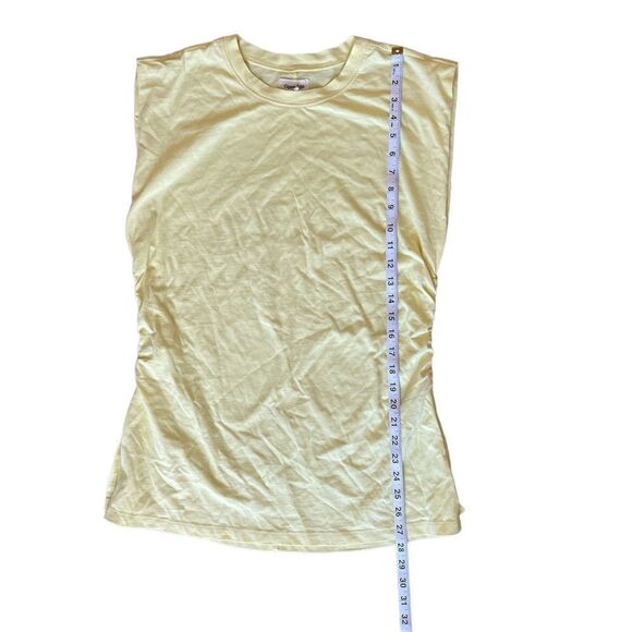 Open Edit Side Ruched Sleeveless Tunic Organic Cotton Size L NWOT - Picture 7 of 9